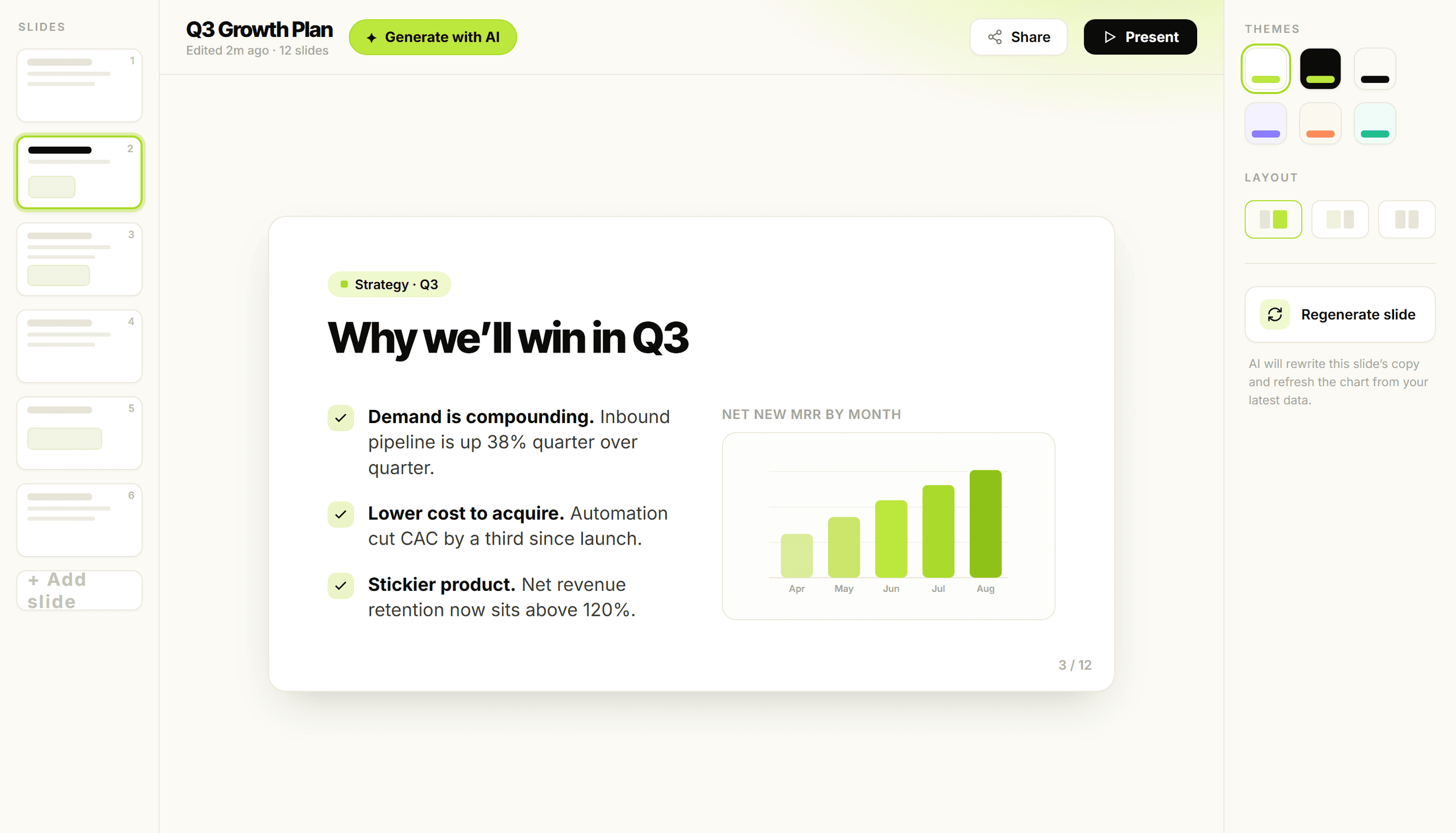 SmartlyQ AI Presentations builder