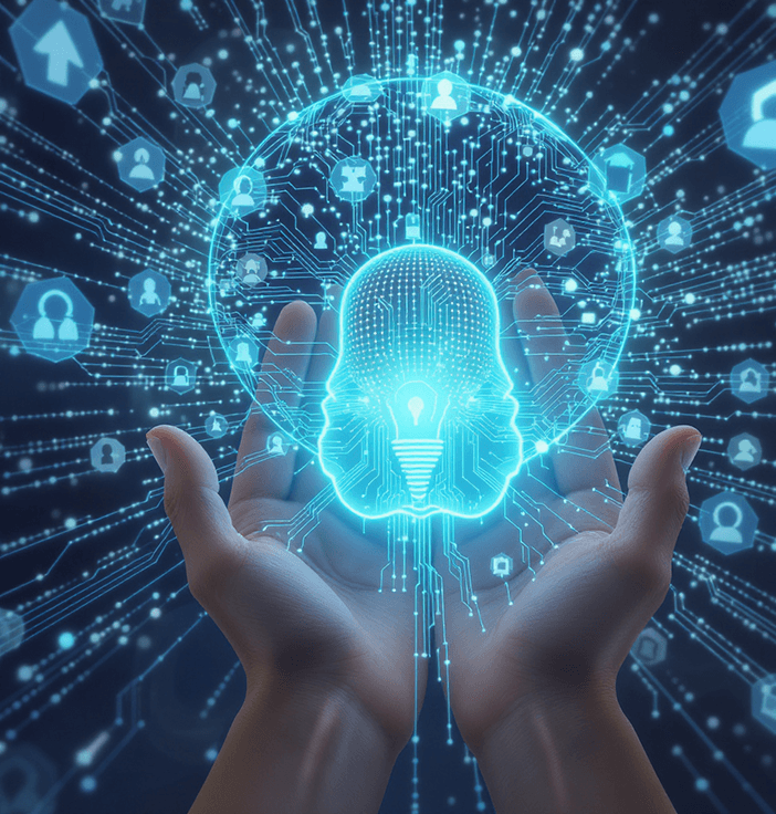 Abstract illustration of AI video generation