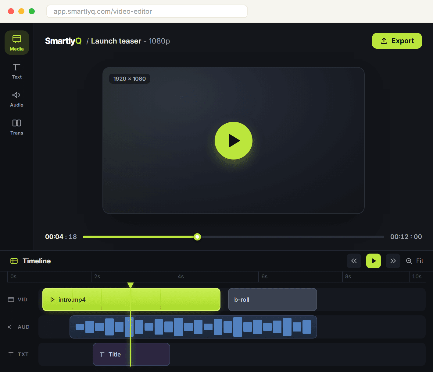 Introducing SmartlyQ Video Editor