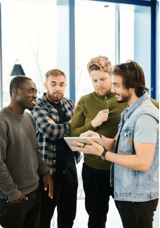 Advertiser reviewing campaign results